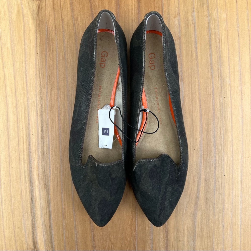 Gap Camouflage Pointy Canvas Flats